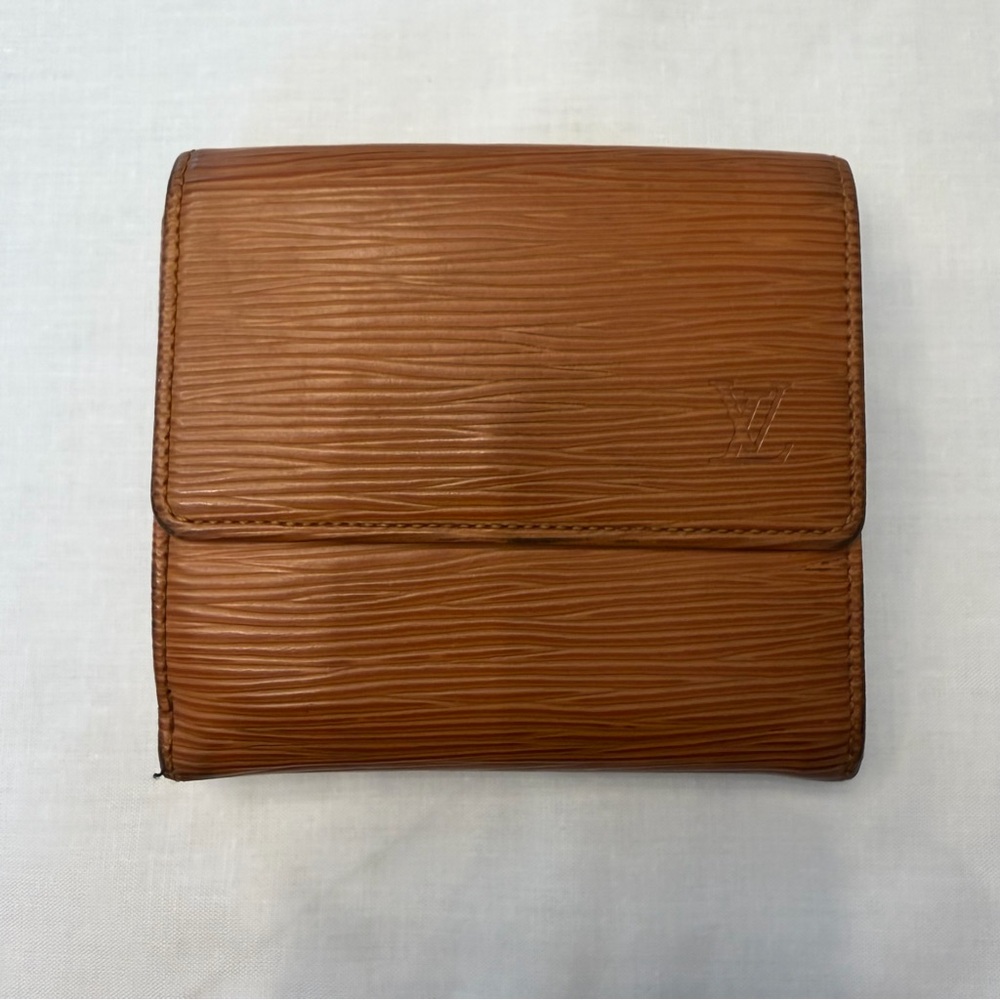 Louis Vuitton Epi Porte Monnaie Billets Compact Wallet Brown Leather Vintage Y2K